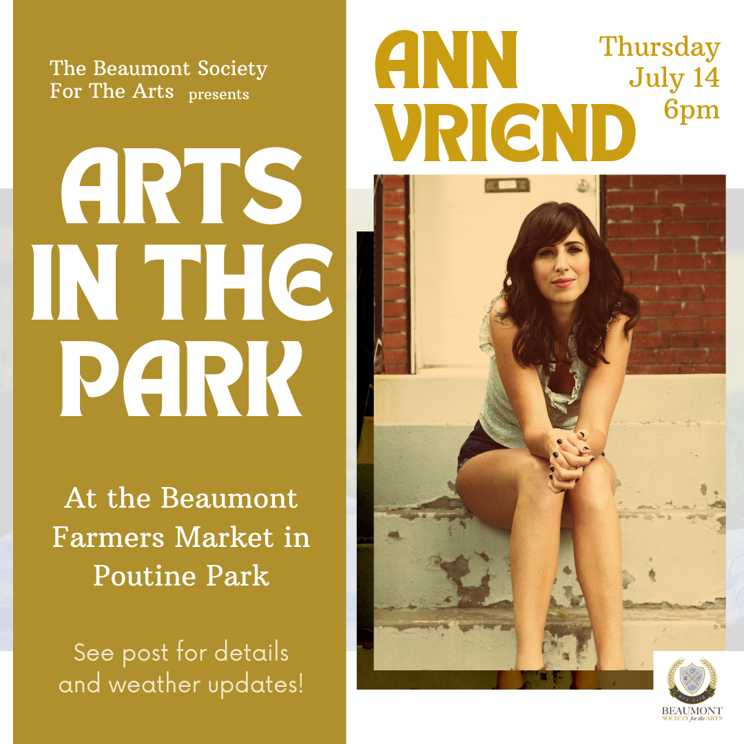 Ann Vriend in the BSA Arts in the Park Series